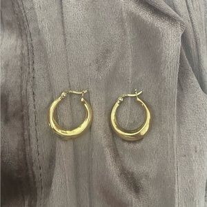 Gold Plated Hoops